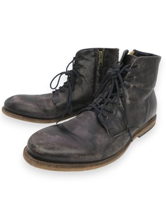 Freebird Campbell Ankle Boots Black Leather Distressed Side Zip $275 Men\'s 9 main image 4